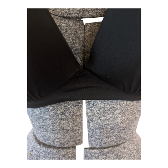 NWT Shade & Shore Black Shine On Push-Up Bikini Top 36DD - Picture 3 of 8